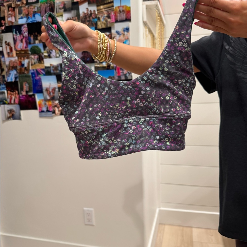 Lululemon Athletica Floral Print Bra REVERSIBLE!
